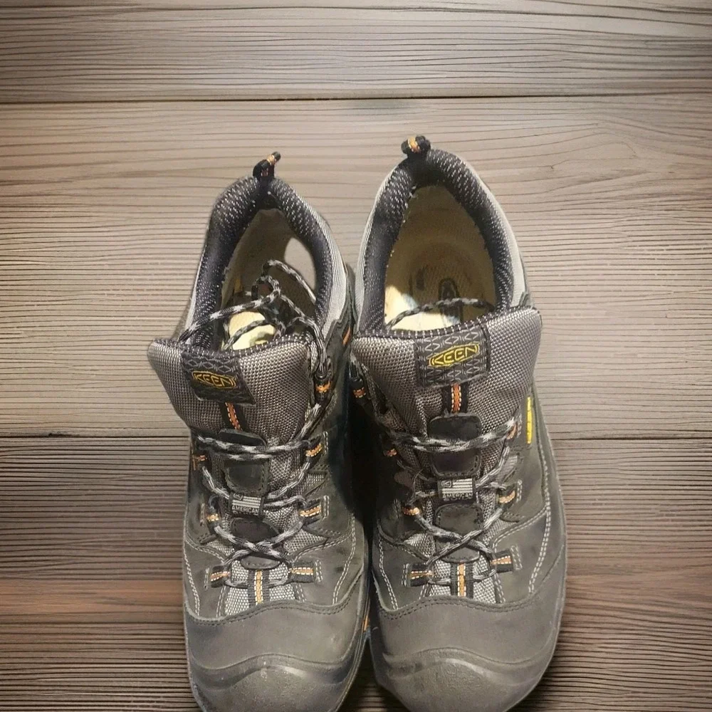 KEEN Utility‎ Braddock Men's 14D Black Bossa Nova Steel Toe Low Hiker Work Shoes